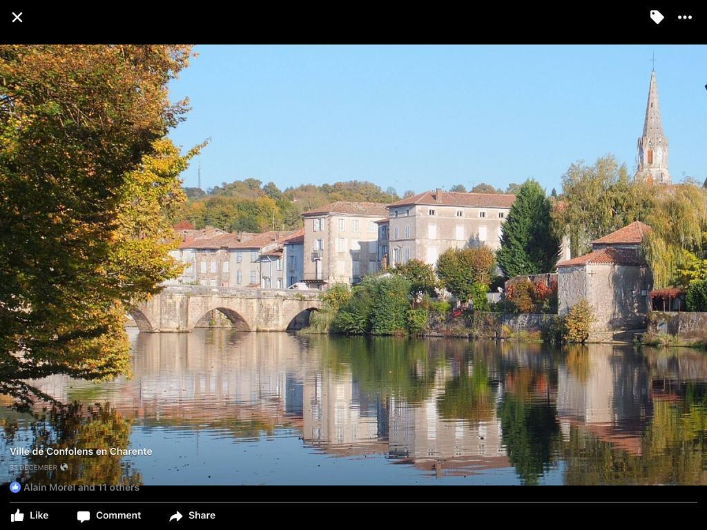 Гостевой дом La Grange Terrou Saint-Germain-de-Confolens Экстерьер фото